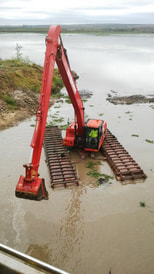 Marine Services - Amphibious excavator
