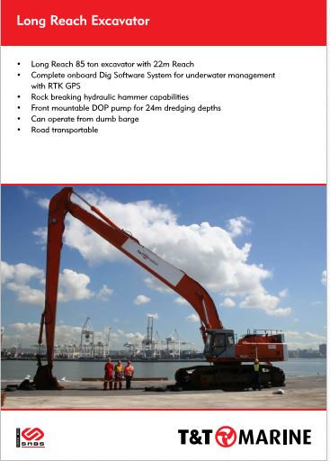Marine Services - Amphibious excavator