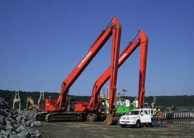 T&T Marine - Gallery of Works - Long Reach Excavators